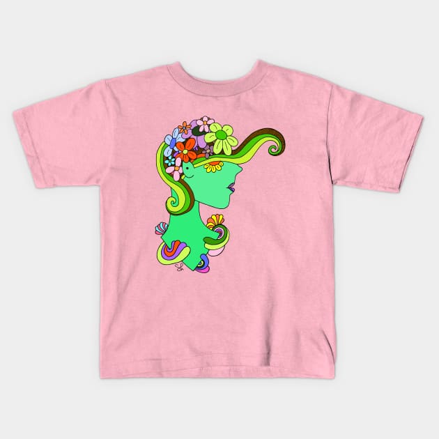 Garden Gal Kids T-Shirt by ShelbyWorks